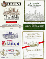 Delcampe - ITALIA ITALY - 22 Etichette Vino Bianco Di Toscana VERNACCIA DI S. GIMIGNANO Anno 1980-90-2000 - Vino Bianco