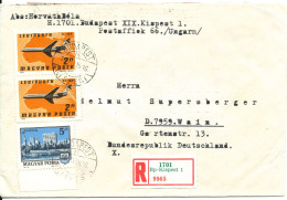 Delcampe - Hungary Registered Cover Sent To Germany 15-11-1979 Topic Stamps - Briefe U. Dokumente
