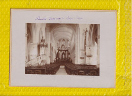 Delcampe - 17 PHOTO 1900 SAINTES RECTO INTERIEUR SAINT PIERRE  & VERSO ENTREE - Saintes