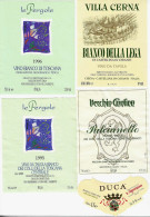 Delcampe - ITALIA ITALY - 15 Etichette Vino Bianco Di Toscana  Anno 1980-90-2000 - Vino Bianco