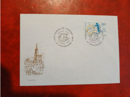 Delcampe - 1989 STRASBOURG      TIMBRE CONSEIL EUROPE FDC - Non Classés