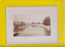 Delcampe - 17 PHOTO 1900 SAINTES RECTO LE PONT GABARRE ET LES QUAIS VERSO ARC DE TRIOMPHE GERMANICUS - Saintes