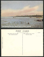 Delcampe - Ceylon Old Colour Postcard Bathers, Bathing Pavilion Mount Lavinia Hotel Colombo - Sri Lanka (Ceylon)