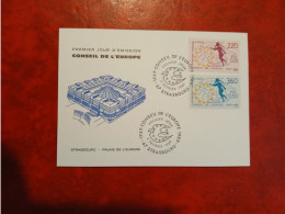 Delcampe - 1989 STRASBOURG      TIMBRE CONSEIL EUROPE FDC CARTE - Non Classés