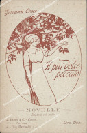 Delcampe - Al673 Cartolina Torino Giovanni Croce Il Piu' Dolce Peccato Novelle Illustratore - Sonstige & Ohne Zuordnung