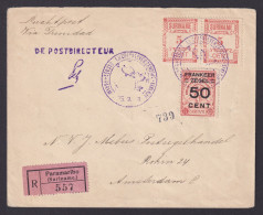 Delcampe - SURINAM 1929, Registered Air Mail Cover St Flight Paramaribo-New York-Amsterdam - Suriname ... - 1975
