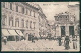 Delcampe - Genova Città Piazza De Ferrari Teatro Cartolina QZ5398 - Genova (Genua)