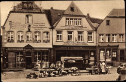Delcampe - CPA Sankt Wendel Saarland, Häuser Mit Bekenntinissprüchen Am Domplatz, Marktstände - Sonstige & Ohne Zuordnung