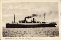 Delcampe - CPA Dampfer München, Norddeutscher Lloyd - Autres & Non Classés