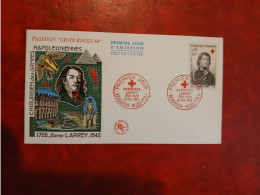 Delcampe - 1964 FDC CROIX ROUGE BEAUDEAN  LE BARON LARREY CHIRURGIEN - Non Classés