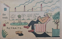 Delcampe - Cpa 1910 - 60 Ans La Retraite - Illustrateur Moriss - RIT19 - Humor