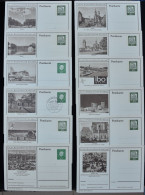 Delcampe - Lot Of 12 Postcard / Postkarte. Germany / Deutschland. Deutsche Bundespost 1960-1970. Tc2409 - Lettres & Documents