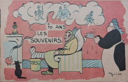 Delcampe - Cpa 1910 - 70 Ans Les Souvenirs - Illustrateur Moriss - RIT19 - Humor