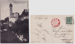 Delcampe - # TREMEZZINA: SANTUARIO MADONNA DEL SOCCORSO   1917 (timbro Como - Censura) - Como