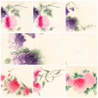 Delcampe - Flowers Roses Violets Embossed Lot Of 7 Vintage Postcards - Blumen