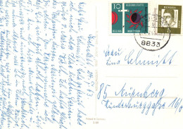 Delcampe - (RECTO / VERSO) ALLEMAGNE - CARTE POSTALE - 1963 - BEAUX TIMBRES - Lettres & Documents