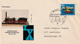 Delcampe - Duitsland 1965, Letter Stamped Munich, International Transport Exhibition - Lettres & Documents