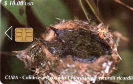 Delcampe - CUBA - CHIP CARD - BIRD - HUMMINGBIRD - Cuba