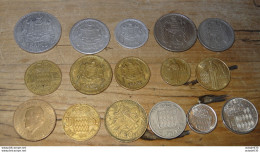 Delcampe - MONACO, Lot De 15 Monnaies Differentes  .... A VOIR ............ Caisse-26 - Autres & Non Classés
