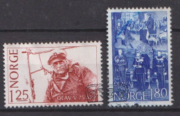 Delcampe - Norway 1978; Birthday King Olav (85), Michel 773-774, Used. - Gebraucht