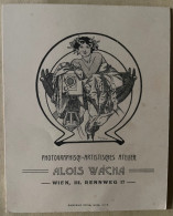 Delcampe - Petit Carton Publicitaire Par Mucha - Mucha, Alphonse
