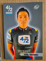 Delcampe - Card Jose Galindo - Team 4-72-Colombia-Shimano - 2012 - Cycling - Cyclisme - Ciclismo - Wielrennen - Radsport