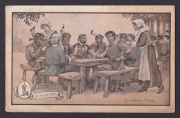 Delcampe - UNITED STATES, Postcard, Thanksgiving, The Harvest Feast. Indians, Pilgrims - Thanksgiving