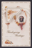 Delcampe - UNITED STATES, Postcard, Thanksgiving Greetings, The Turkey - Thanksgiving