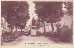 Delcampe - 53.  MAYENNE. CPA. PLACE DU CARDINAL DE CHEVRUX PAR DAVID D'ANGERS. + TEXTE ANNÉE 1931 - Mayenne