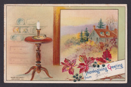 Delcampe - UNITED STATES, Postcard, Thanksgiving Greetings - Thanksgiving