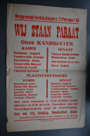 Delcampe - Affiche Politique - De Belgische Socialistische Partij - Federatie V.H. Arr. Kortrijk - Dr. Bosteels, Meenen - 17/2/1946 - Posters