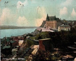 Delcampe - QUEBEC, CHATEAU DE FRONTENAC COULEUR  REF 45513 - Québec - La Cité