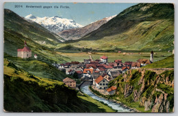 Delcampe - Andermatt Gegen Die Furka Carte Postale Postcard - Andermatt