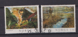 Delcampe - Norway 1980; Paintings, Michel 823-824, Used. - Gebraucht