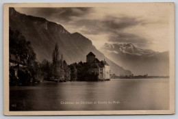 Delcampe - Chateau De Chillon Et Dents Du Midi Carte Postale Postcard - Veytaux