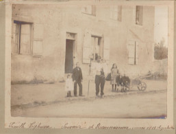 Delcampe - 95 PHOTO 1912 LUZARCHES FAMILLE TIPHAINE SOUVENIR DE RECONNAISSANCE - Luzarches