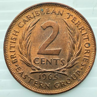 Delcampe - 1965 East Caribbean States Coin 2 Cents,KM#3,UNC/C2 - Territoires Britanniques Des Caraïbes