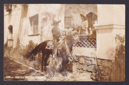 Delcampe - UNITED STATES, RPPC Postcard, Young Woman And Cowboy - Couples
