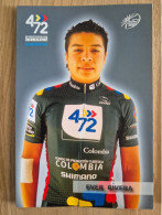 Delcampe - Card Ever Rivera - Team 4-72-Colombia-Shimano - 2012 - Cycling - Cyclisme - Ciclismo - Wielrennen - Radsport