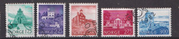 Delcampe - Norway 1982; Architecture, Michel 855-859, Used. - Gebraucht