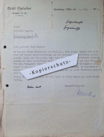 Delcampe - Erich Hielscher In Eisenberg I. Thür., 1932 , Heinrich Wagner In Dresden , Altes Dokument !! - Documents Historiques