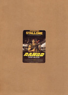 Delcampe - VP25.001 - COVILHA ( Portugal ) 1986 - Calendario / Calendrier / Calendar - Sylvester STALLONE, Rambo - Petit Format : 1981-90