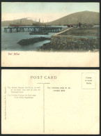 Delcampe - China Old Hand Tinted Postcard PORT ARTHUR Pier & Steam Ships Steamers Harbour - China