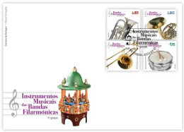 Delcampe - Portugal & FDC Instrumentos Musicais Das Bandas Filarmónicas 2023 (79996) - FDC