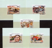 Delcampe - Grand Prix 1981 Comoren 646/0 B In 5 Minister-Blocks ** 15€ Autorennen France Oldtimer Cars Hoja Blocs Sheets Bf Comores - Automobile