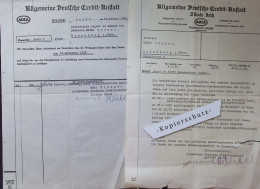Delcampe - ADCA Filiale In Zeitz , 1933/ 1935 , Goldpfandbriefe , Hypothek , K. Wagner In Eisenberg I. Thür. , Alte Dokumente !! - Documents Historiques