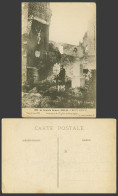 Delcampe - WW1 Ruins, Belgian Front Belge Old Postcard L'Eglise De Reninghe Church Interior - Autres & Non Classés