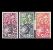 Delcampe - España 1964 | World Stamp Day | Ed 1595/7 - Yv 1247/9 - Mi 1476/8 MNH ** - Posta