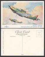 Delcampe - Difiant Fighters Boulton Paul 2-seater Warplane By A.F.D. Bannister Old Postcard - Altri & Non Classificati