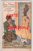 Delcampe - BRUXELLES - HUMOUR  Souvenir Du Manneken-Pis - Clochard Priant Pour Qu'il Pisse De La Bière - Belgique Belgie - Monuments, édifices